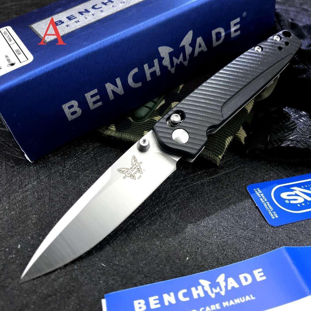 Manual Open Benchmade 485 Valet Folding Knife 2.96" G10 Handle EDC Pocket Knife AXIS Lock Hunting Outdoor Tactical Self Defense Portablde Flipper Knives