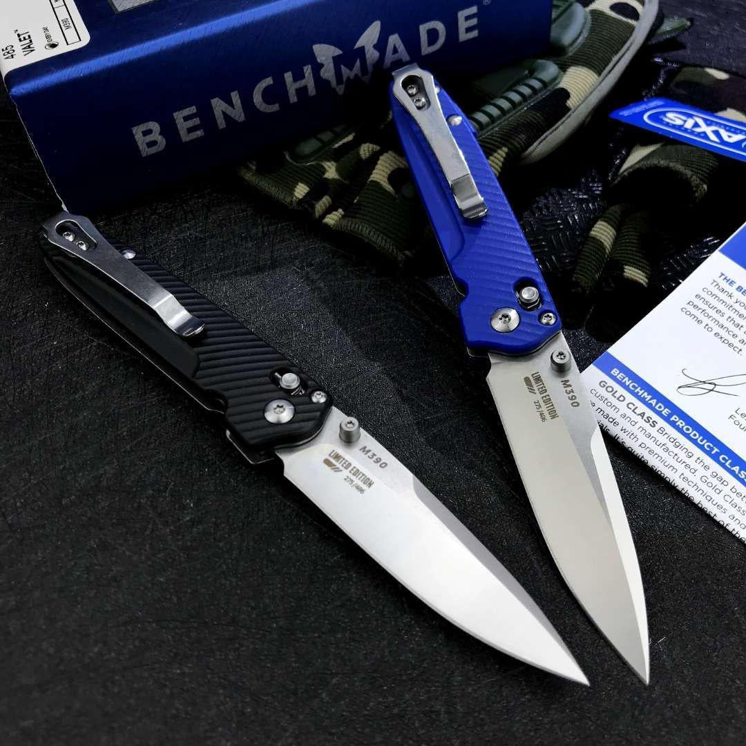Manual Open Benchmade 485 Valet Folding Knife 2.96" G10 Handle EDC Pocket Knife AXIS Lock Hunting Outdoor Tactical Self Defense Portablde Flipper Knives