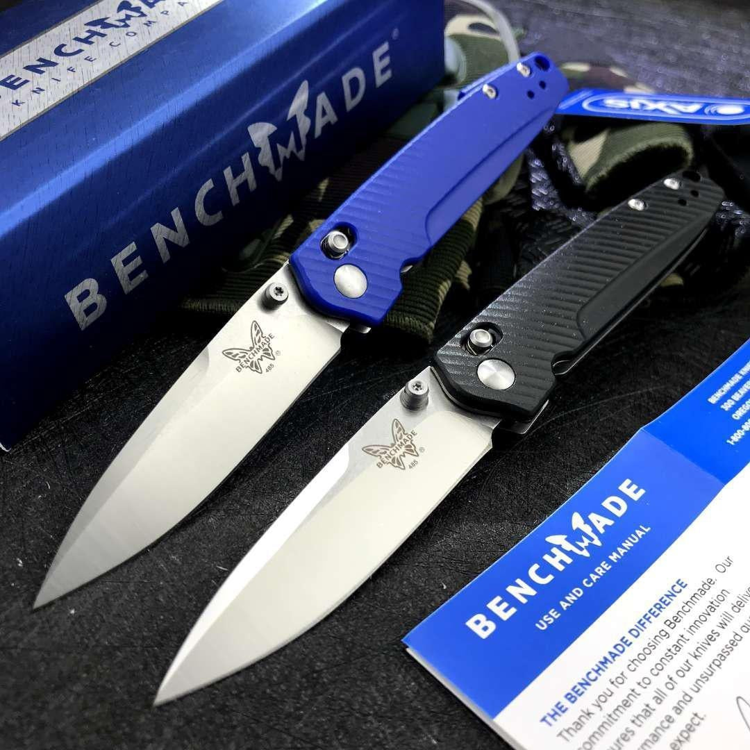 Manual Open Benchmade 485 Valet Folding Knife 2.96" G10 Handle EDC Pocket Knife AXIS Lock Hunting Outdoor Tactical Self Defense Portablde Flipper Knives