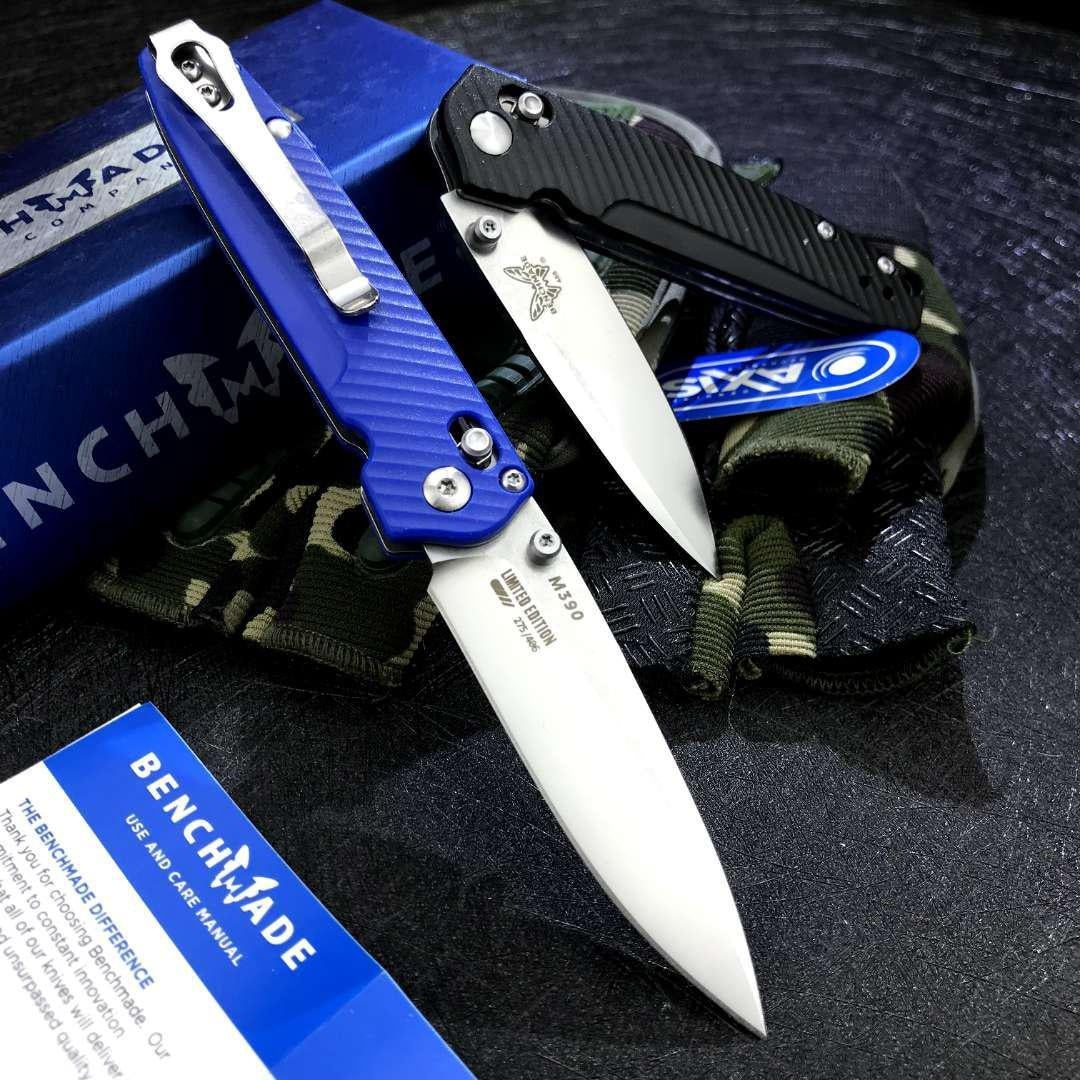 Manual Open Benchmade 485 Valet Folding Knife 2.96" G10 Handle EDC Pocket Knife AXIS Lock Hunting Outdoor Tactical Self Defense Portablde Flipper Knives