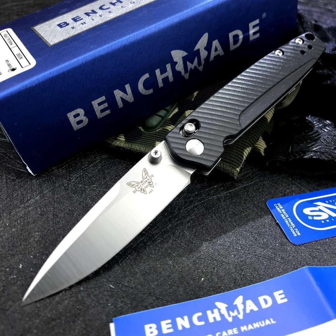 Manual Open Benchmade 485 Valet Folding Knife 2.96" G10 Handle EDC Pocket Knife AXIS Lock Hunting Outdoor Tactical Self Defense Portablde Flipper Knives