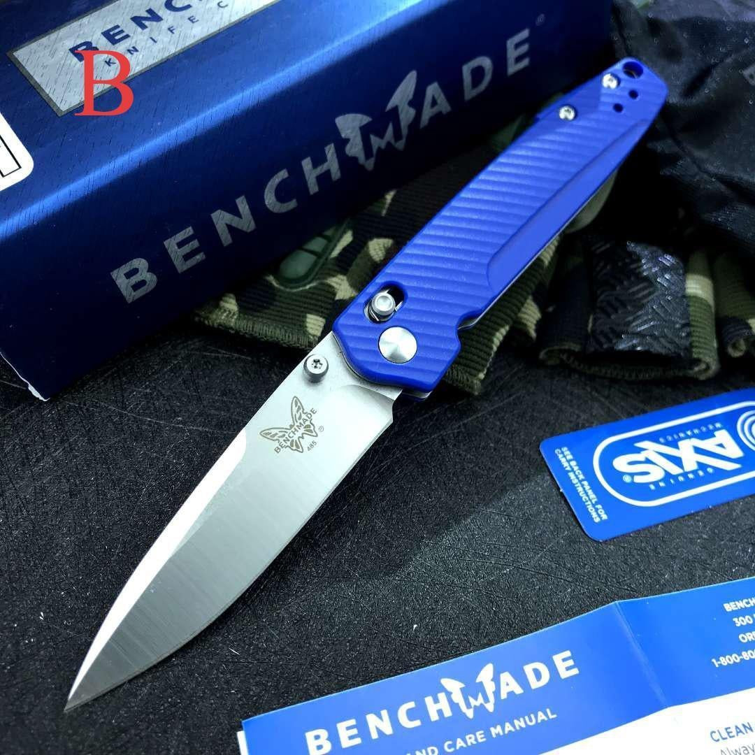 Manual Open Benchmade 485 Valet Folding Knife 2.96" G10 Handle EDC Pocket Knife AXIS Lock Hunting Outdoor Tactical Self Defense Portablde Flipper Knives