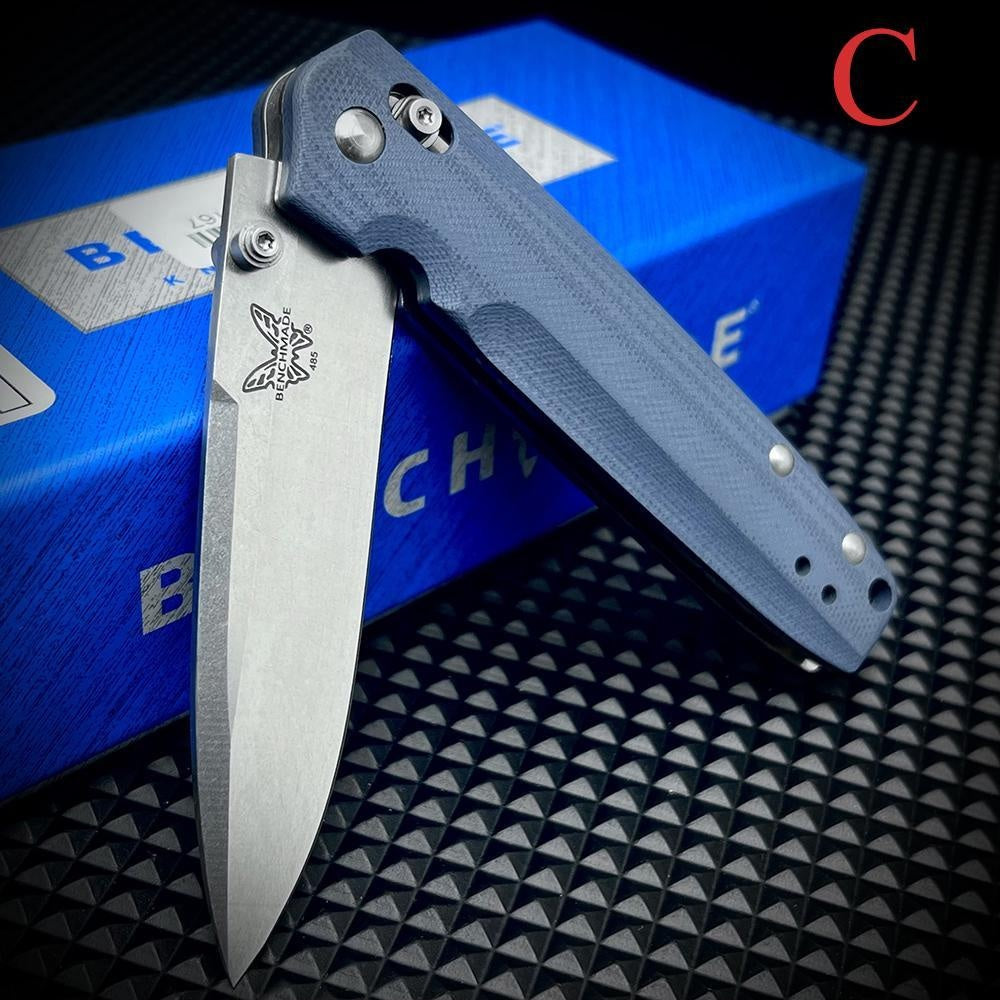 Manual Open Benchmade 485 Valet Folding Knife 2.96" G10 Handle EDC Pocket Knife AXIS Lock Hunting Outdoor Tactical Self Defense Portablde Flipper Knives