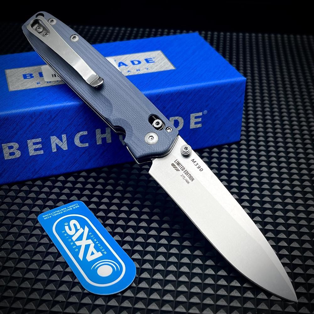 Manual Open Benchmade 485 Valet Folding Knife 2.96" G10 Handle EDC Pocket Knife AXIS Lock Hunting Outdoor Tactical Self Defense Portablde Flipper Knives