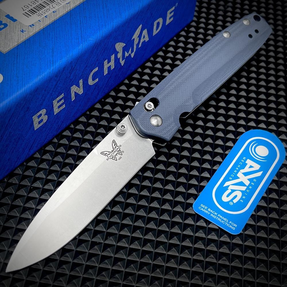 Manual Open Benchmade 485 Valet Folding Knife 2.96" G10 Handle EDC Pocket Knife AXIS Lock Hunting Outdoor Tactical Self Defense Portablde Flipper Knives