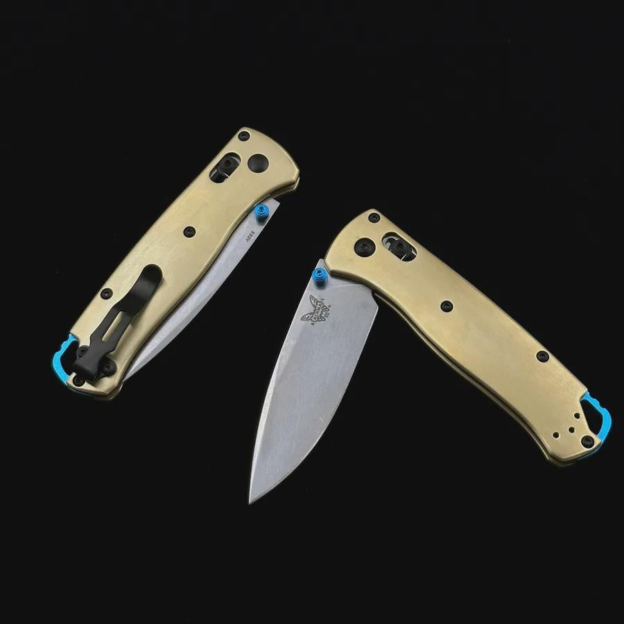 NEWEST Benchmade 535 Bugout Copper Handle Folding Sharp Knife S90V Blade High Quality Tactical Pocket Knives Outdoor Camping Self-defense EDC Multi Tool
