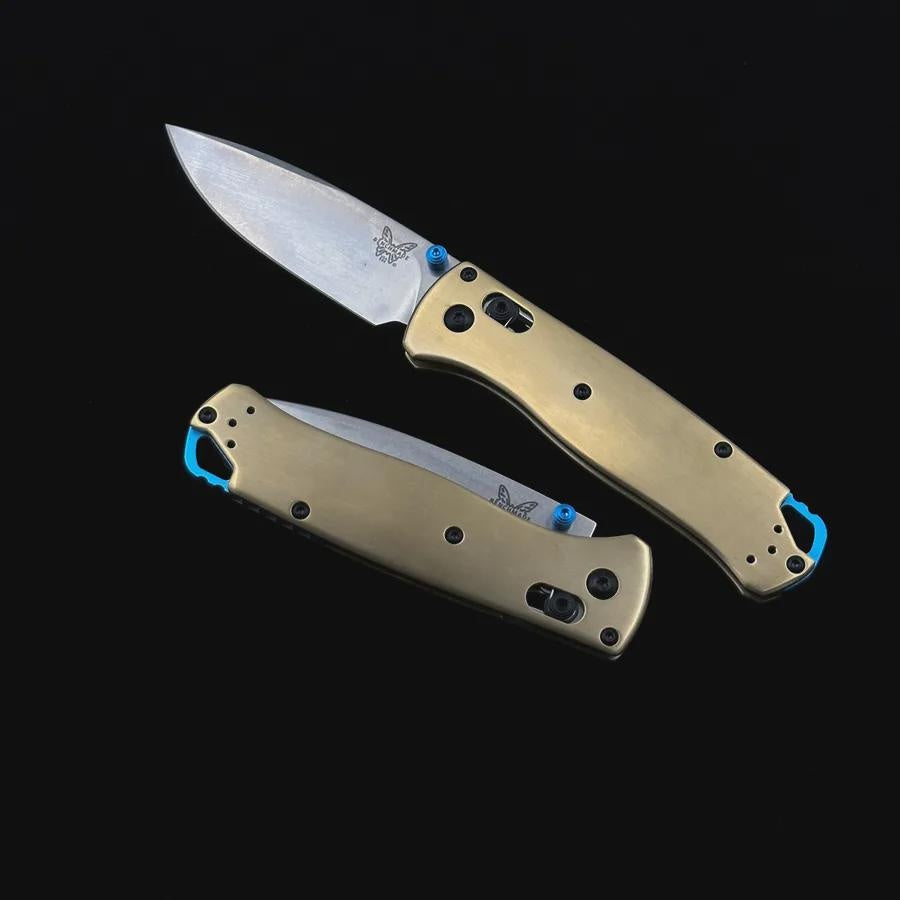 NEWEST Benchmade 535 Bugout Copper Handle Folding Sharp Knife S90V Blade High Quality Tactical Pocket Knives Outdoor Camping Self-defense EDC Multi Tool