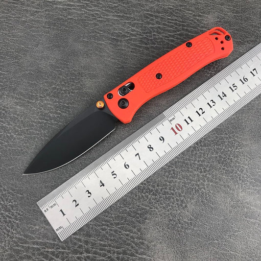 6.5in Folding Knife - Axis Lock Pocket Knife with 7Cr17Mov Steel Blade and Glass Reinforced Nylon Handle, Thumb Stud and Belt Clip, for EDC Camping Hiking