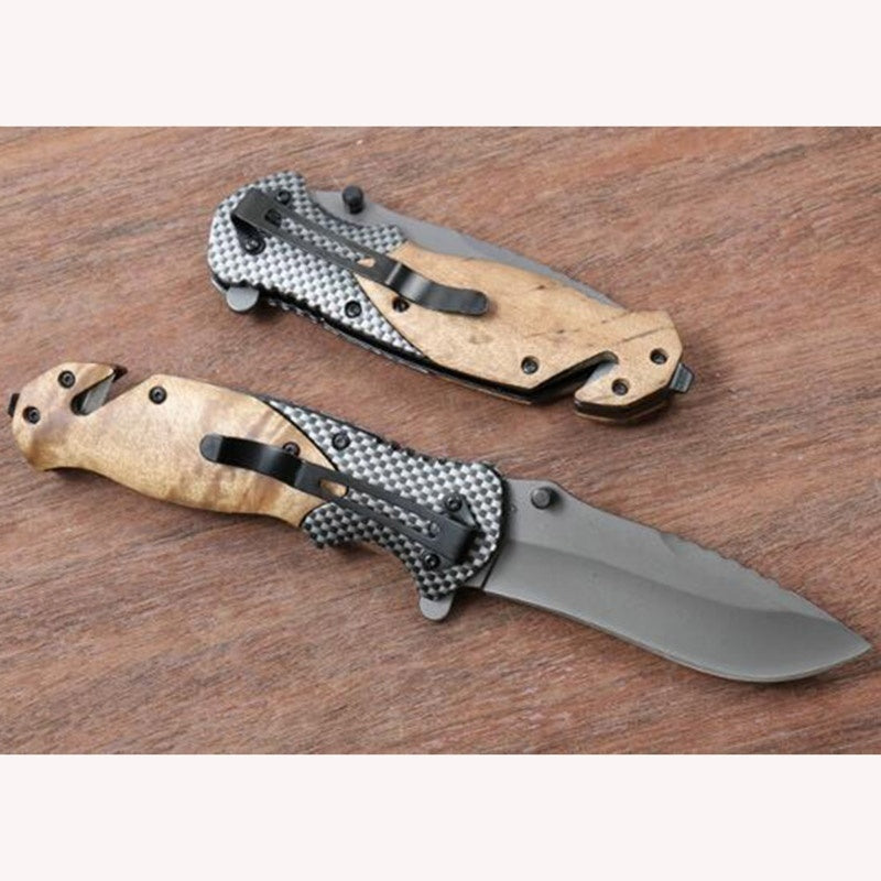 Browning 440C Stainless Steel Blade Titanium Coating Outdoor EDC Tactical Folding Pocket Knife