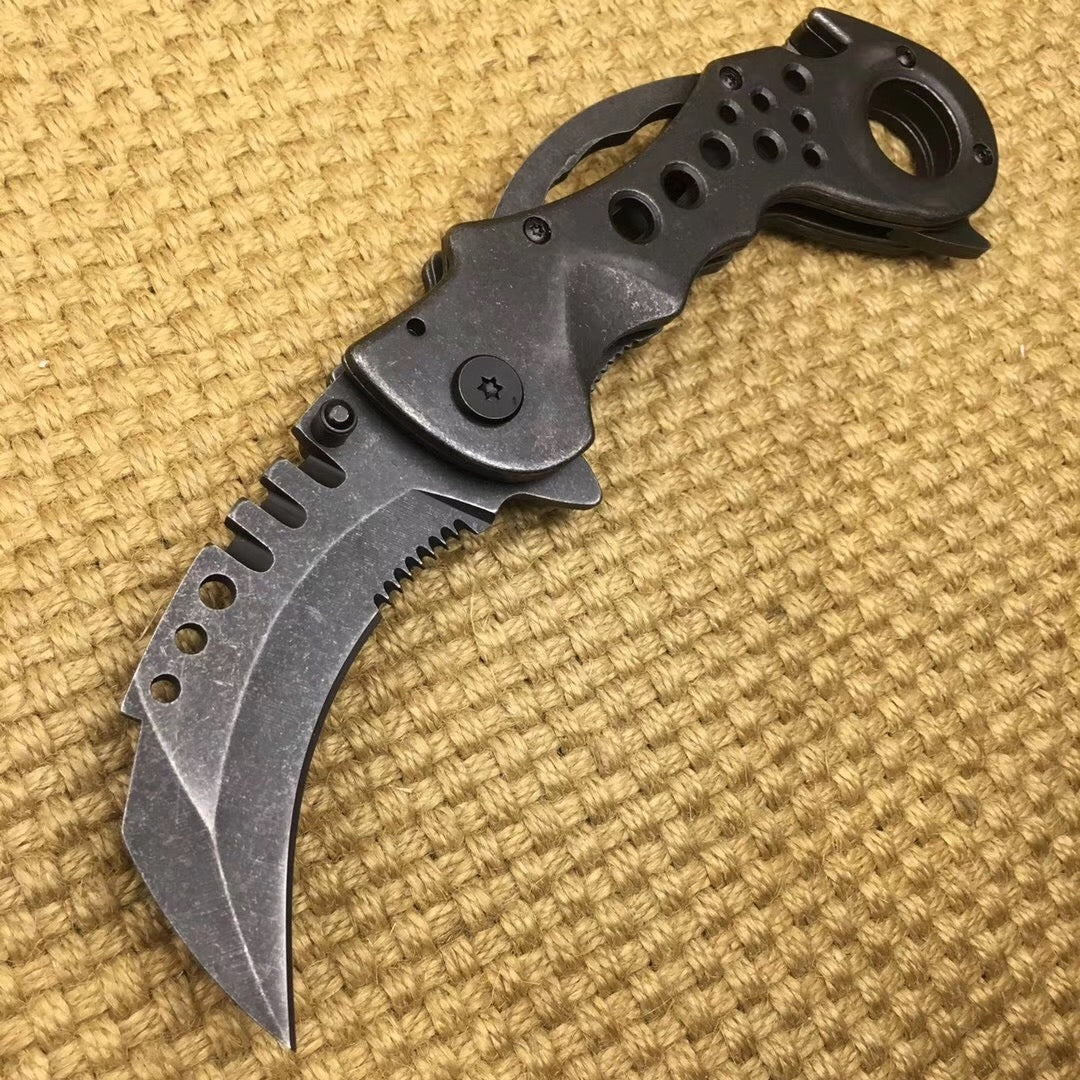 Claw knife fixed blade survival hunting knife skid grip blade tactics EDC mes tool 5Cr15Mov weight