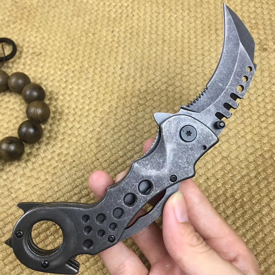 Claw knife fixed blade survival hunting knife skid grip blade tactics EDC mes tool 5Cr15Mov weight