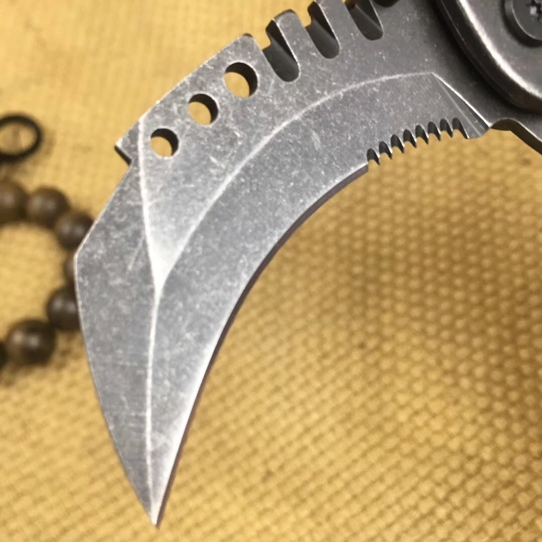 Claw knife fixed blade survival hunting knife skid grip blade tactics EDC mes tool 5Cr15Mov weight