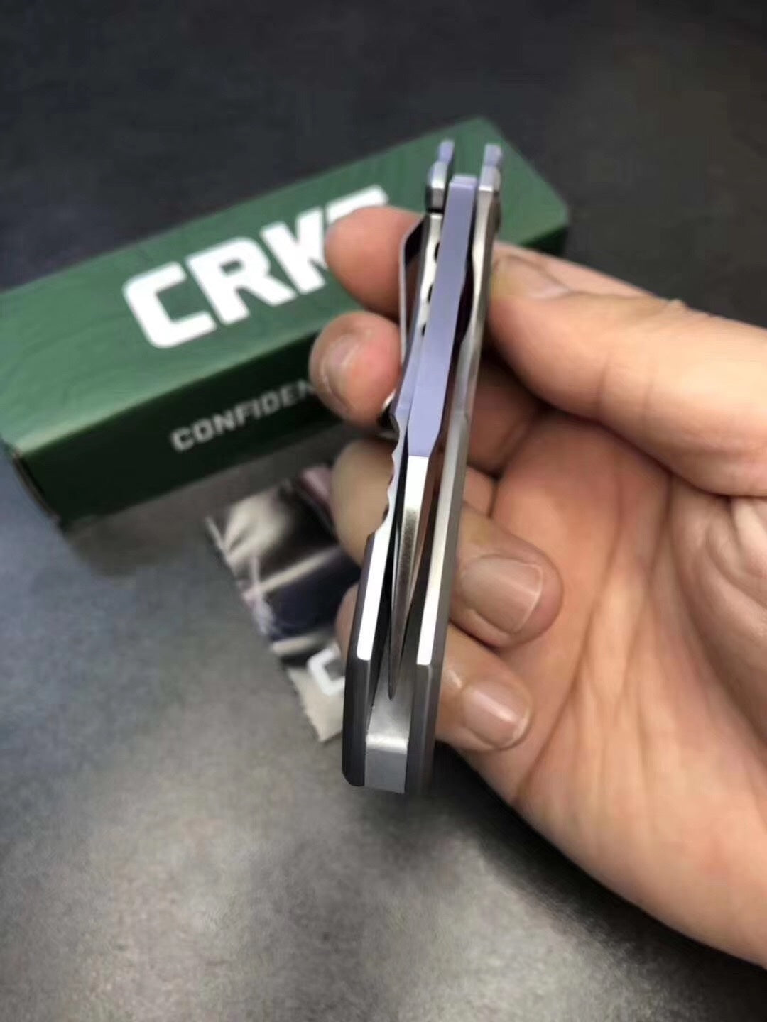 CRKT Ball bearing folding knife blade ounce blade material 8cr13mov handle stainless steel handle camping survival knife EDC outdoor mini tool