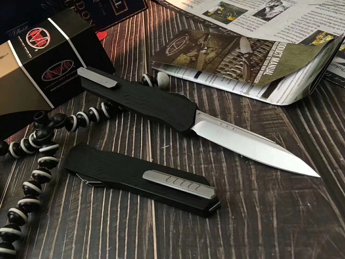Microtech Safety Cutting Knives OTF EDC Spring Assisted Knife Fixed Blades Double Edge Survival Knifes Camping Hunting Fishing Knifes