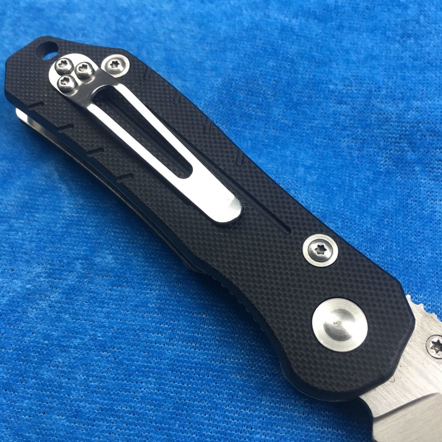 Survival hunting knife steel + black G10 mini pocket knife folding pocket knife Edc stainless steel folding camping tactics