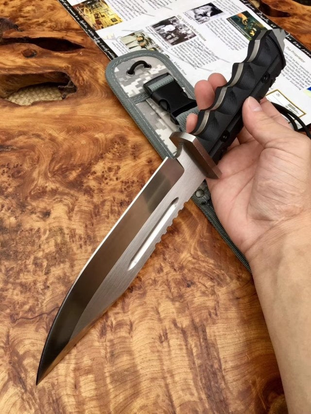 G10 tactical knife 58HRC fixed blade 8cr13mov survival and rescue tool, hunting knife, military knife corrosion resistant hunting and combat outdoor tools