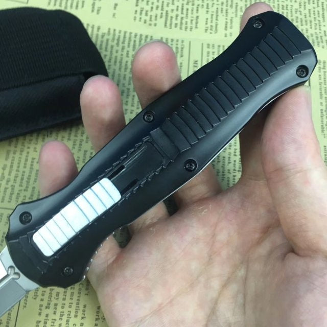 BENCHMADE Fixed knife 58-61 HRC black anodized handle fixed knife double-edged dagger with scabbard hunting service knife