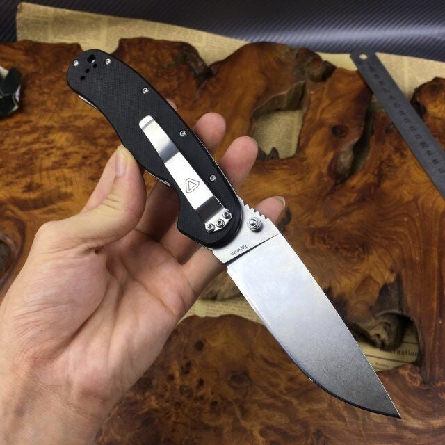 Ontario Quality folding knife 8CR18Mov blade G10 handle outdoor EDC tactical folding pocket knife
