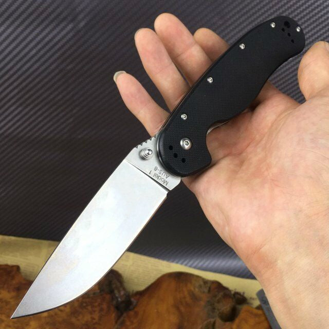 Ontario Quality folding knife 8CR18Mov blade G10 handle outdoor EDC tactical folding pocket knife
