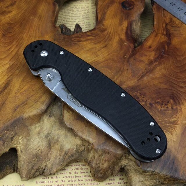 Ontario Quality folding knife 8CR18Mov blade G10 handle outdoor EDC tactical folding pocket knife