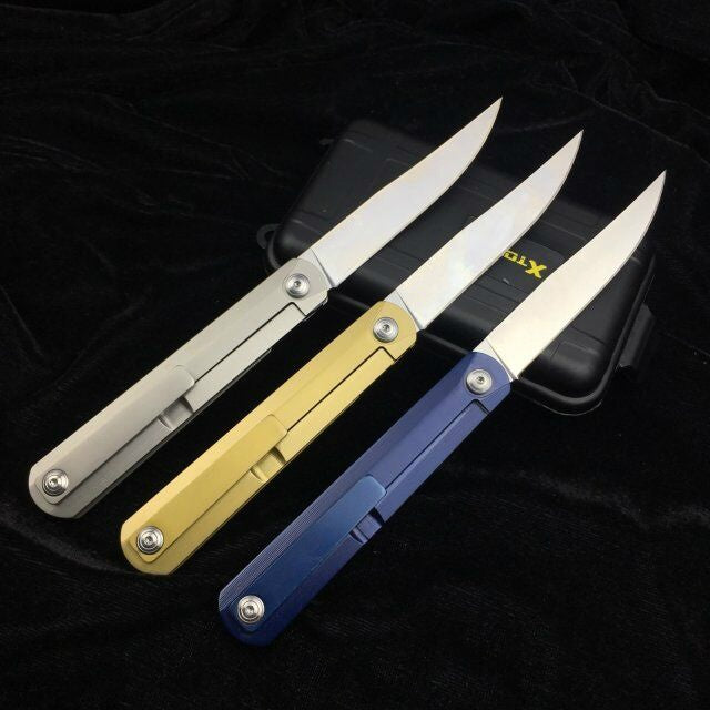 High quality GB01 ball bearing folding knife, 9CR8MOv blade, folding hunting knife outdoor knife survival tool carry three colors