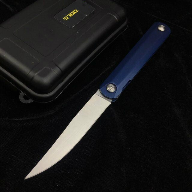 High quality GB01 ball bearing folding knife, 9CR8MOv blade, folding hunting knife outdoor knife survival tool carry three colors