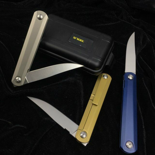High quality GB01 ball bearing folding knife, 9CR8MOv blade, folding hunting knife outdoor knife survival tool carry three colors