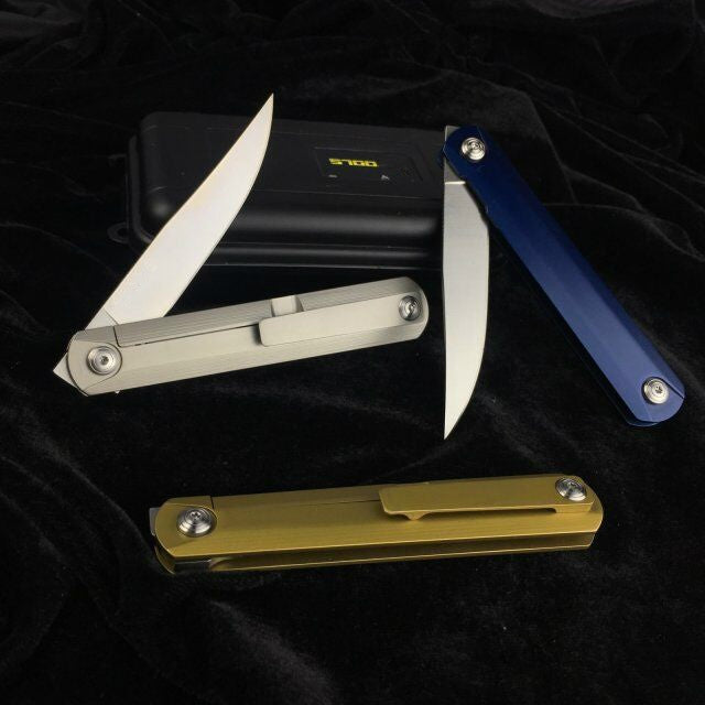 High quality GB01 ball bearing folding knife, 9CR8MOv blade, folding hunting knife outdoor knife survival tool carry three colors