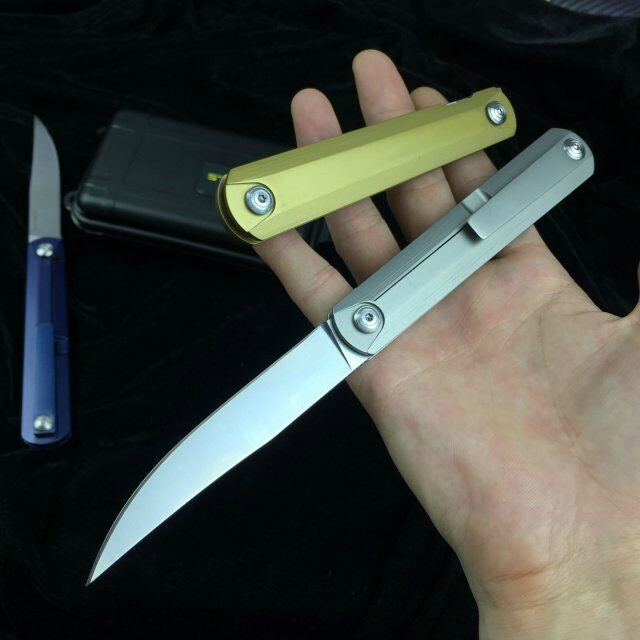 High quality GB01 ball bearing folding knife, 9CR8MOv blade, folding hunting knife outdoor knife survival tool carry three colors