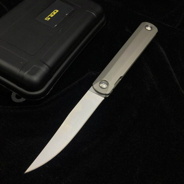 High quality GB01 ball bearing folding knife, 9CR8MOv blade, folding hunting knife outdoor knife survival tool carry three colors