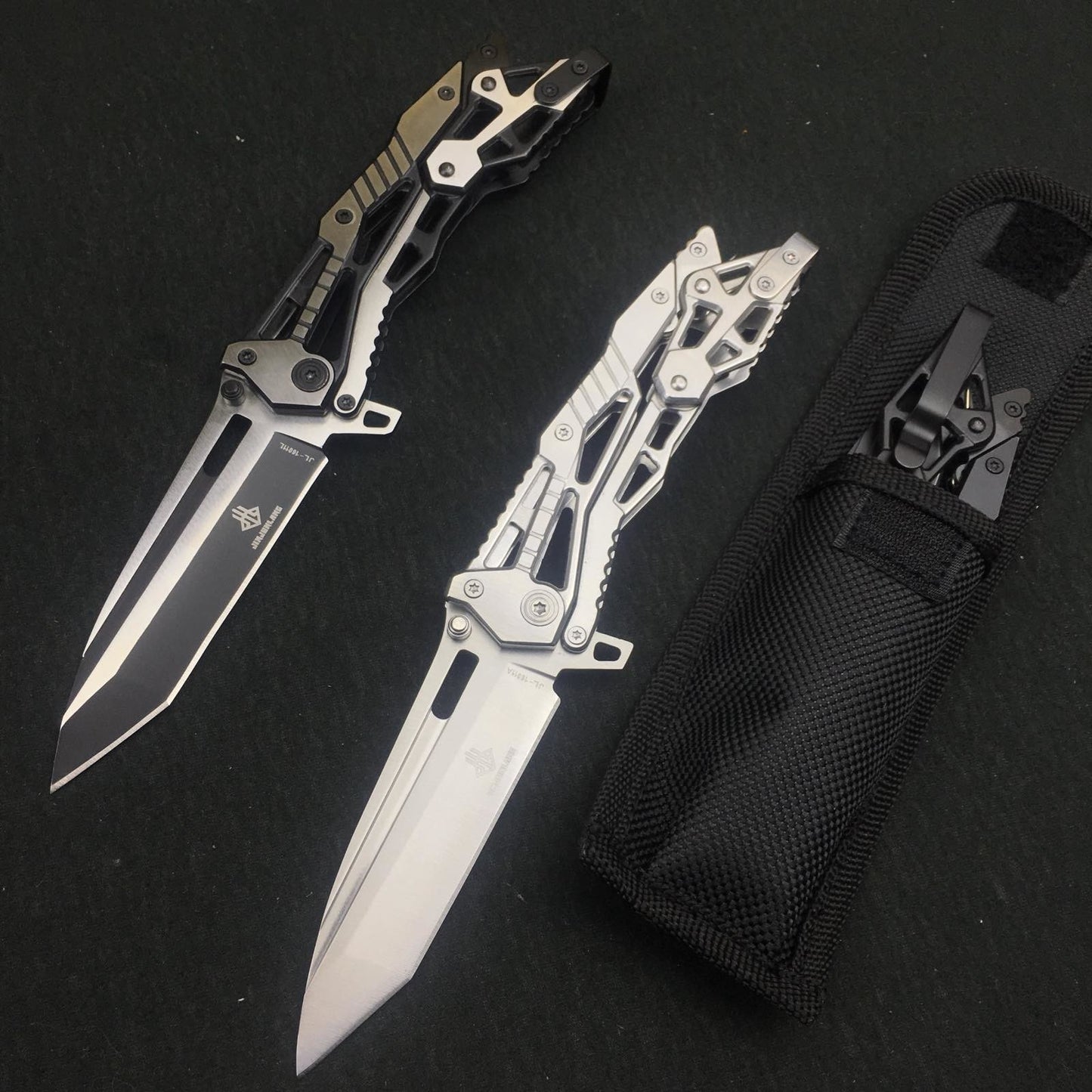 New folding all steel outdoor folding pocket knife 440 stainless steel tactical camping survival knife EDC tool