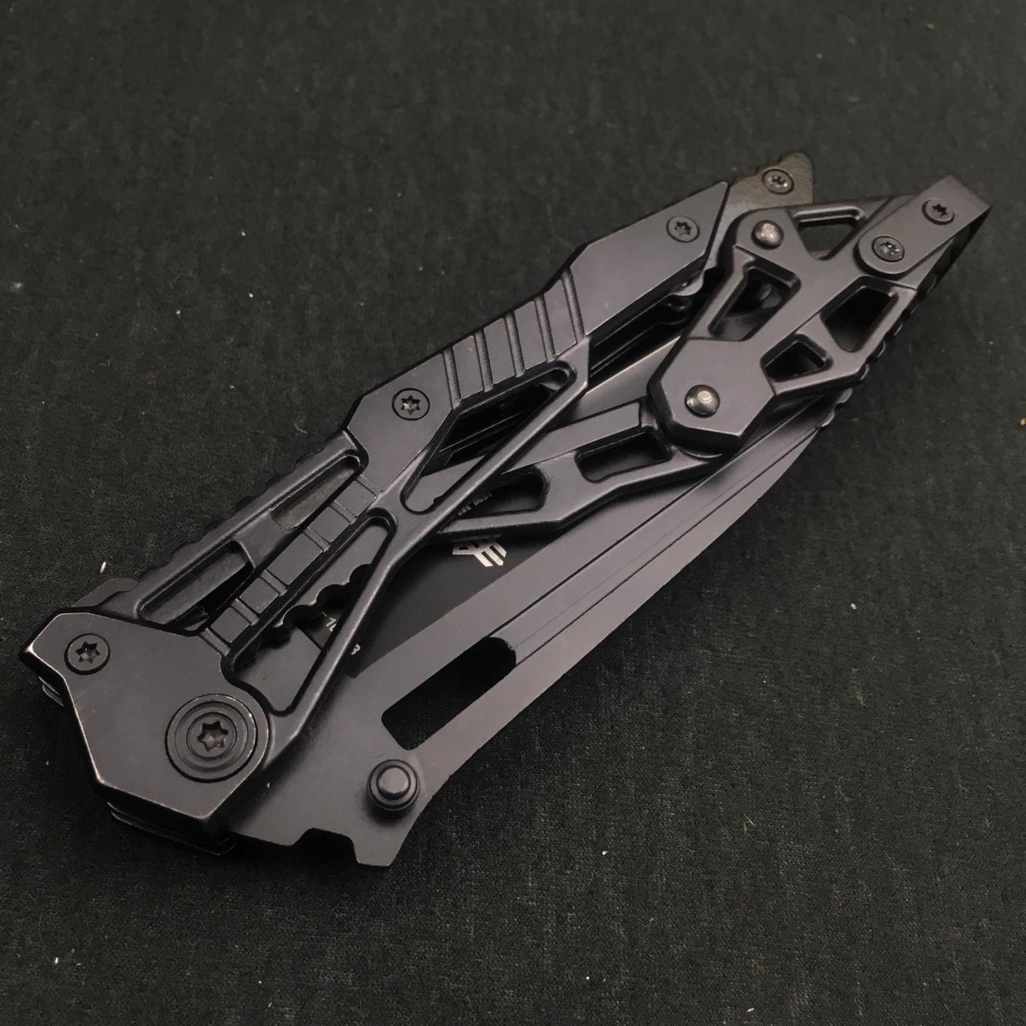 New folding all steel outdoor folding pocket knife 440 stainless steel tactical camping survival knife EDC tool