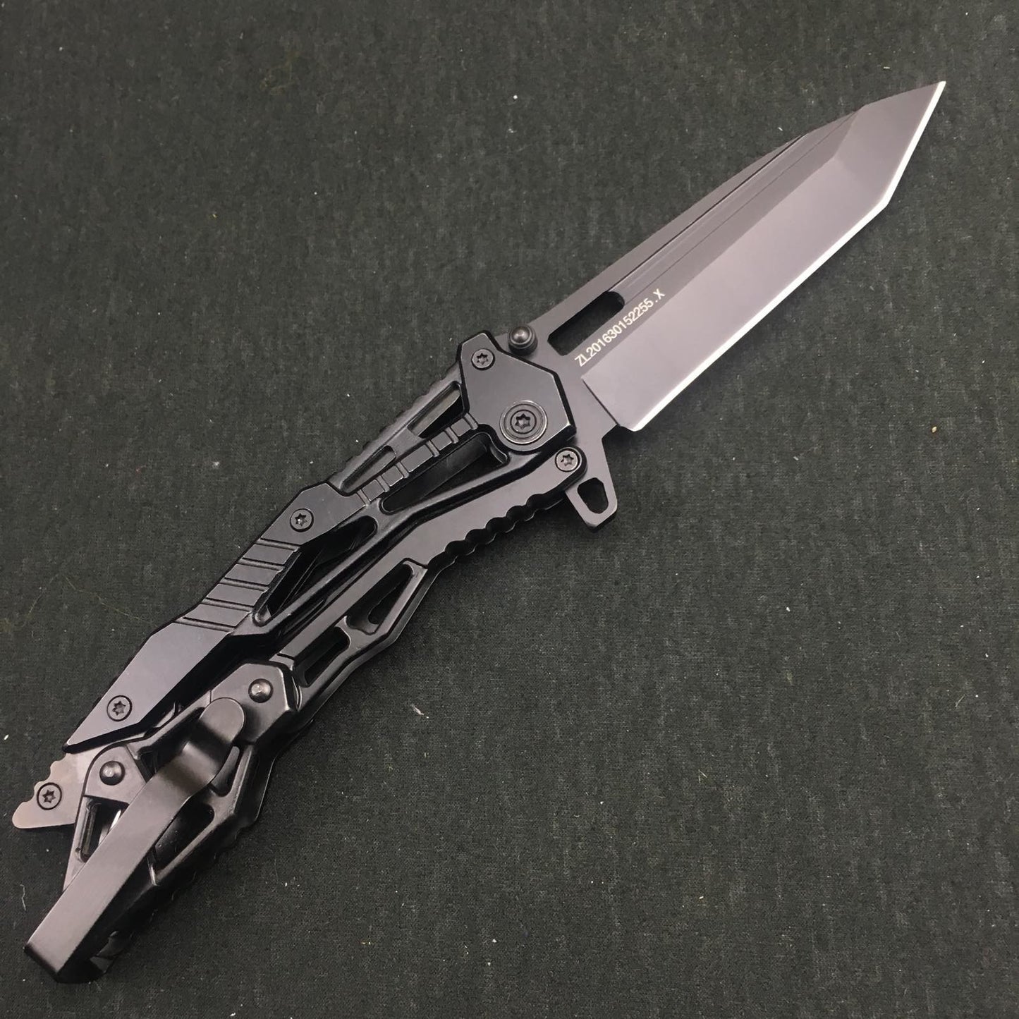 New folding all steel outdoor folding pocket knife 440 stainless steel tactical camping survival knife EDC tool