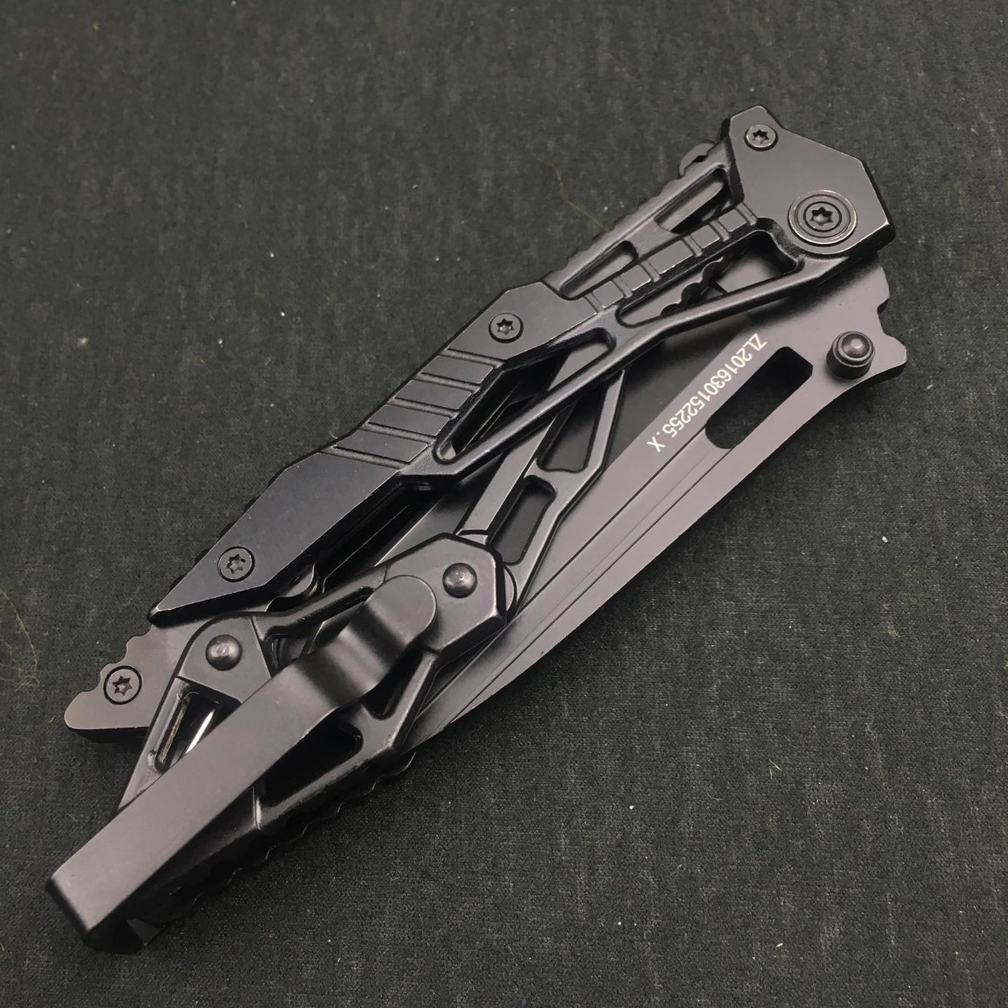 New folding all steel outdoor folding pocket knife 440 stainless steel tactical camping survival knife EDC tool