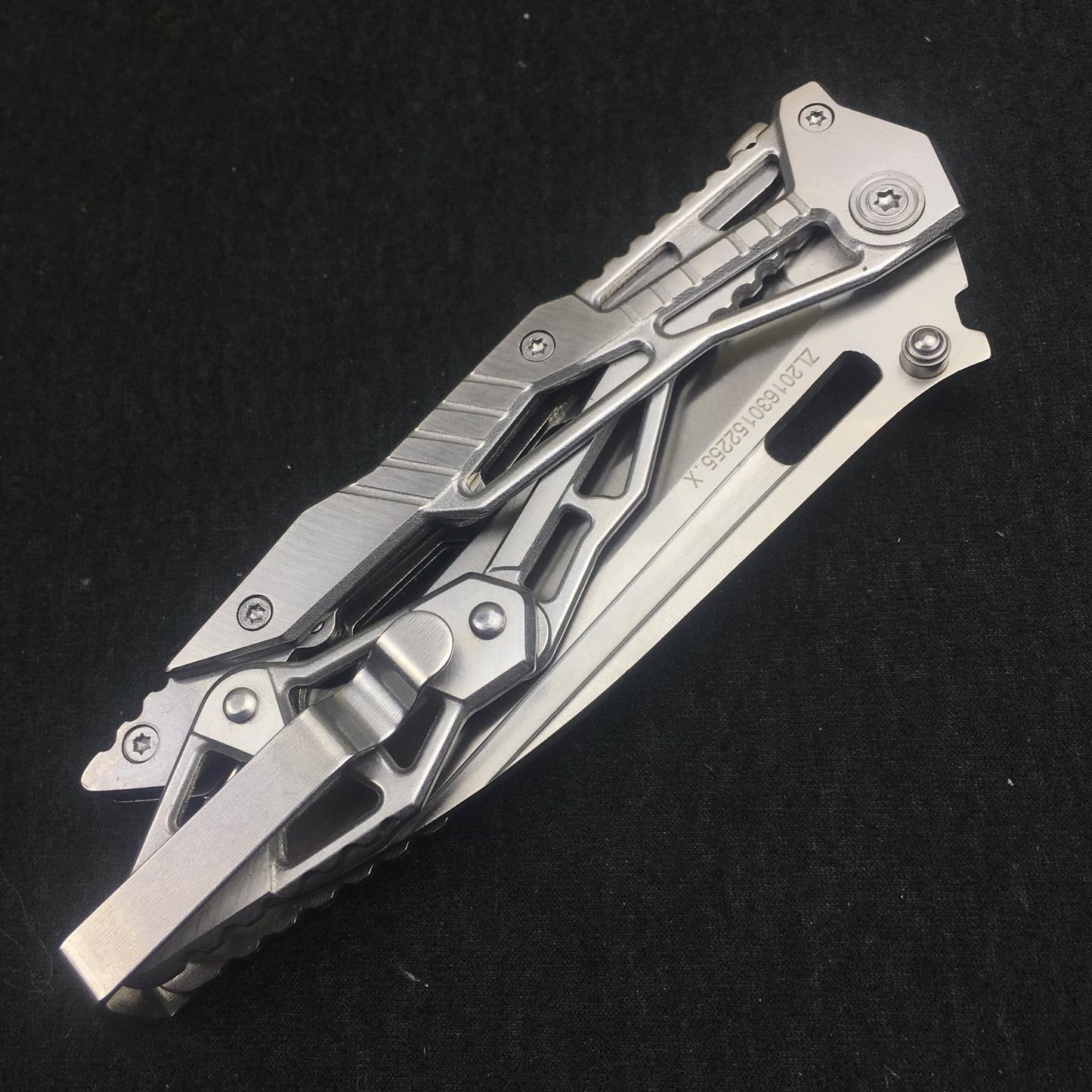New folding all steel outdoor folding pocket knife 440 stainless steel tactical camping survival knife EDC tool
