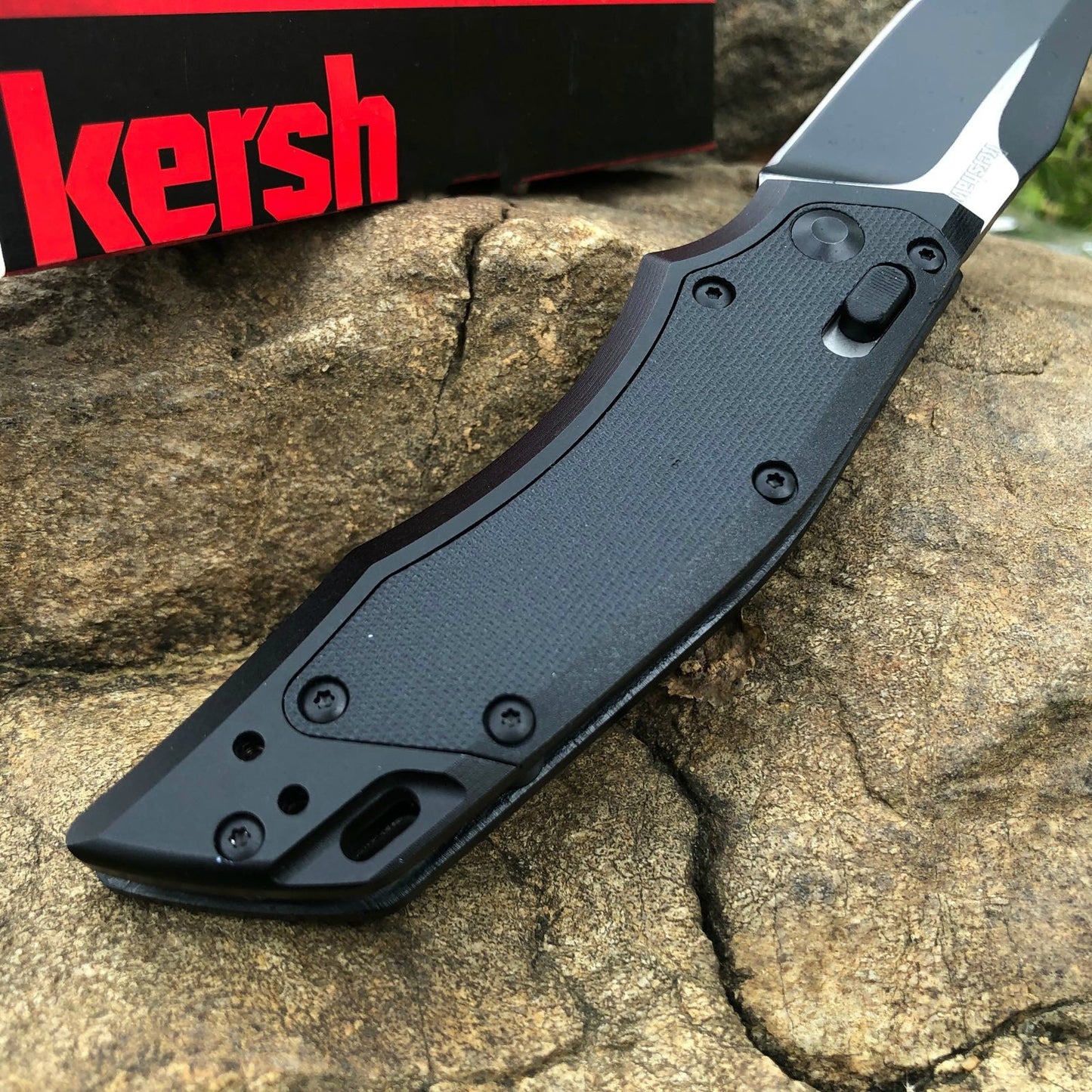 KERSHAW Aluminum alloy + ninon handle knife multifunction, 8Cr13Mov blade tactical tool mini camping survival folding pocket knife