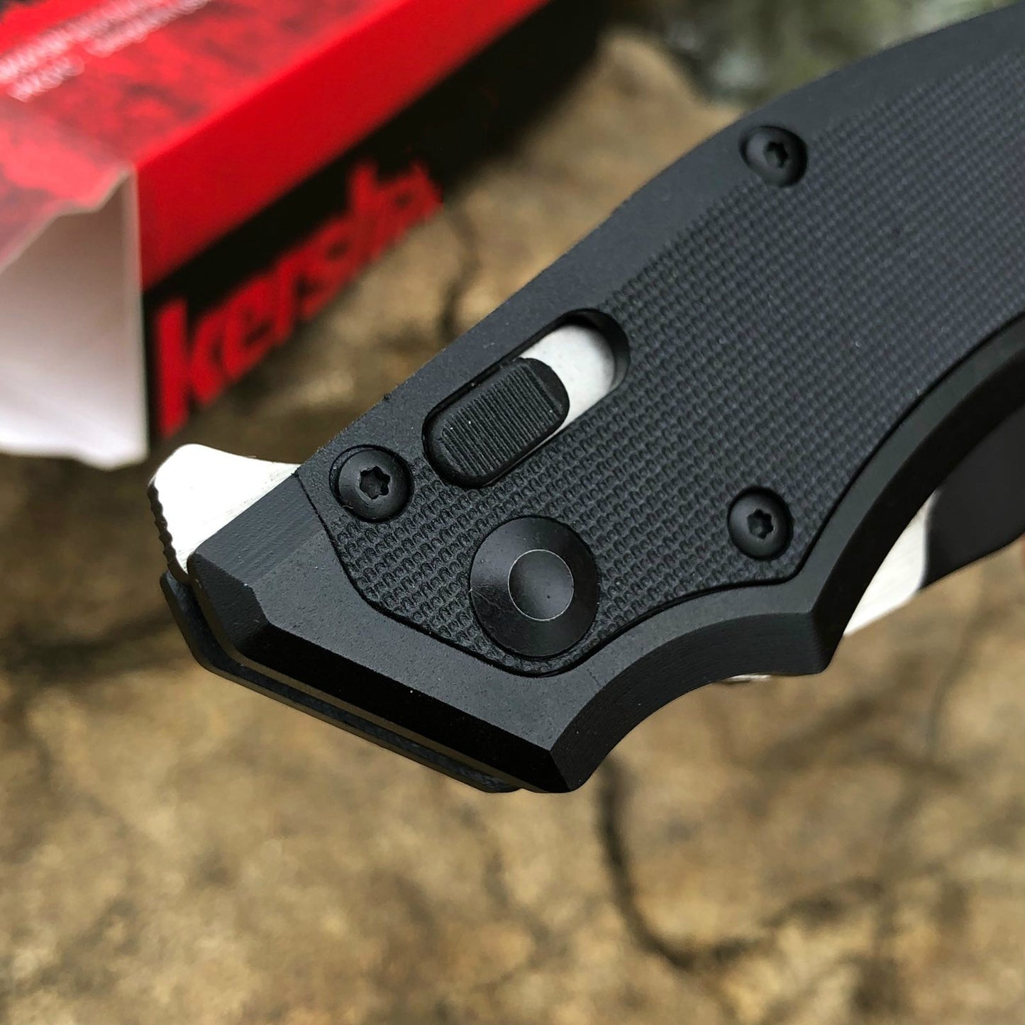 KERSHAW Aluminum alloy + ninon handle knife multifunction, 8Cr13Mov blade tactical tool mini camping survival folding pocket knife