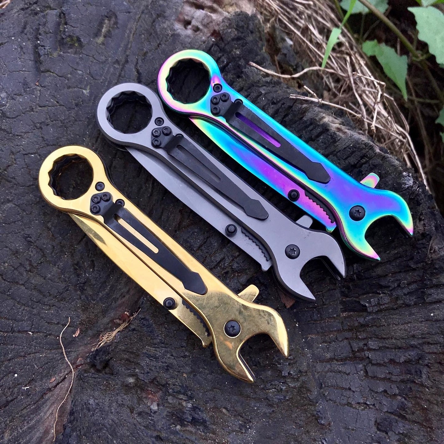 "Wrench knife" EDC folding knife daily use quality multi-blade knife blade blade thumb assist in three color selection"