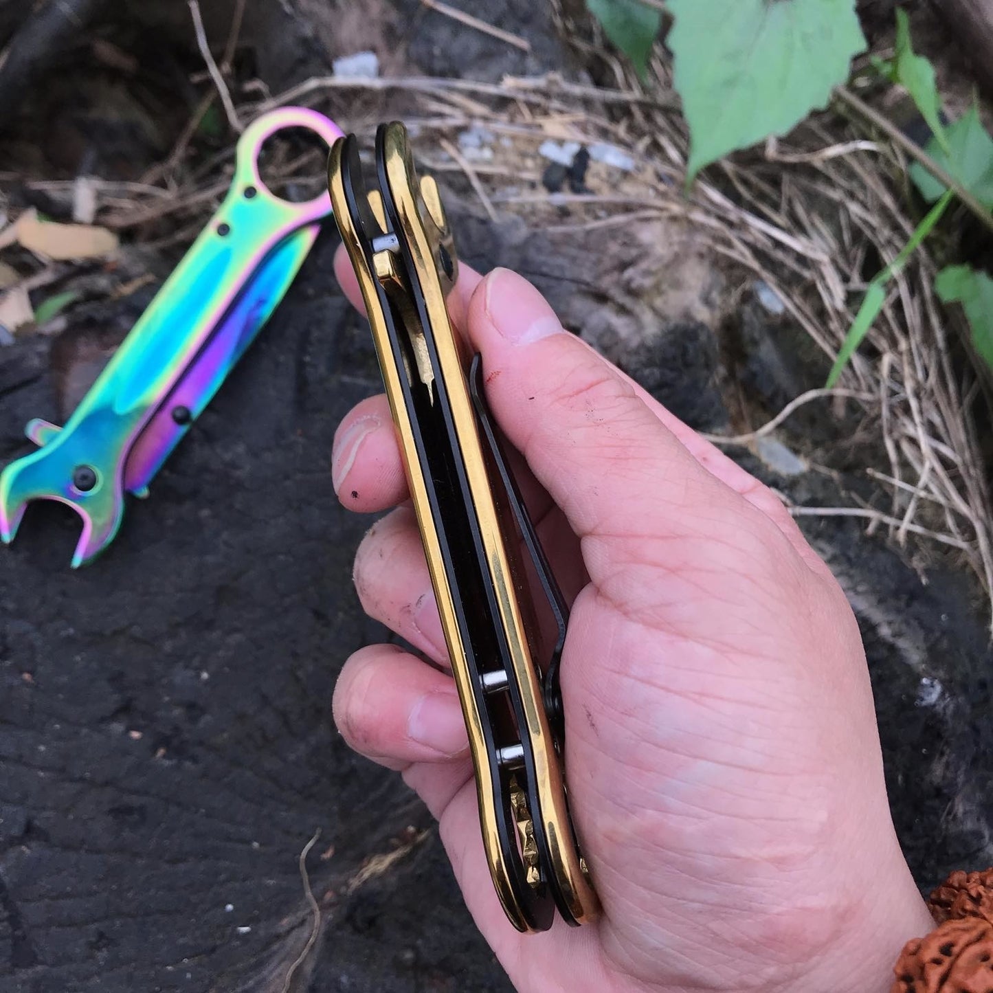 "Wrench knife" EDC folding knife daily use quality multi-blade knife blade blade thumb assist in three color selection"