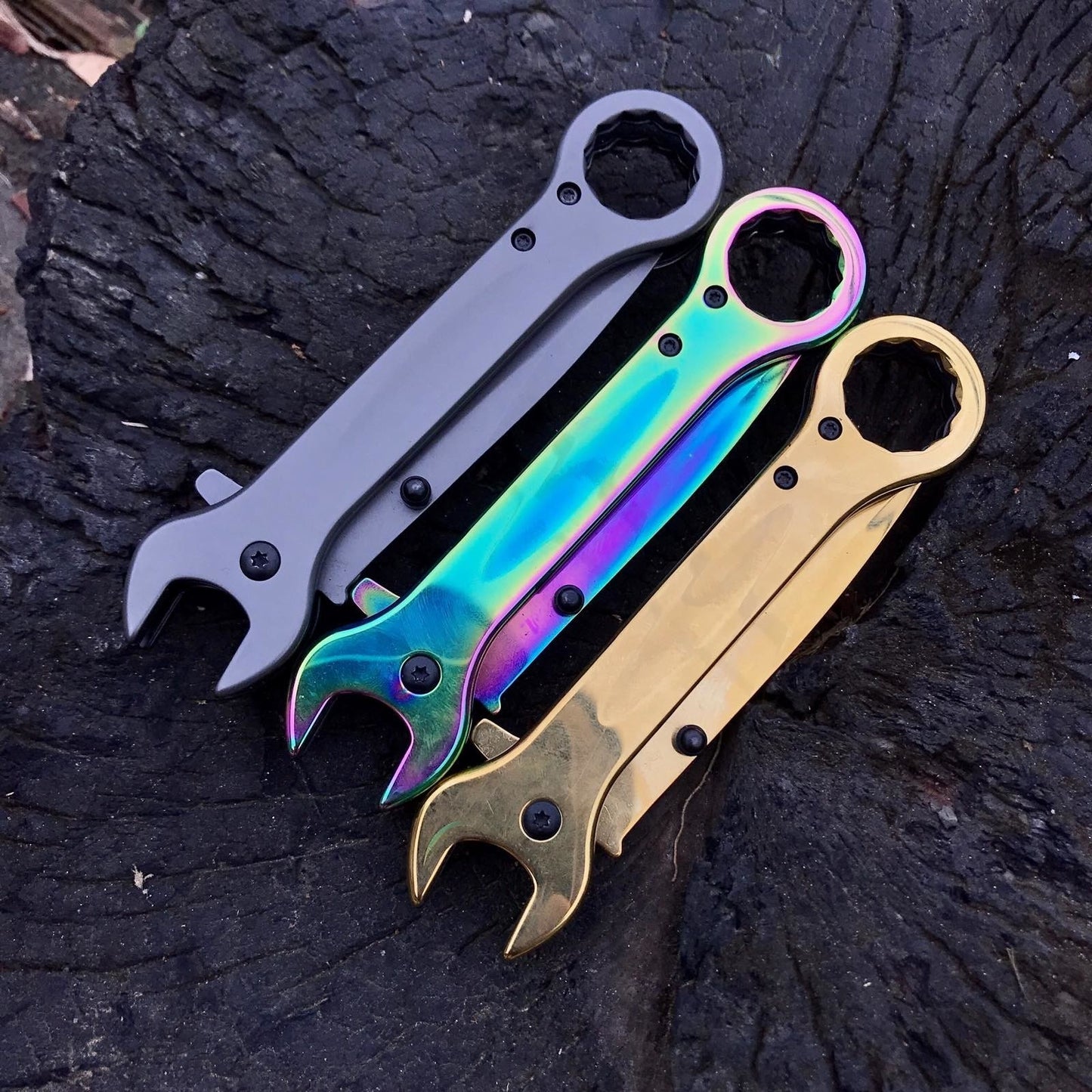 "Wrench knife" EDC folding knife daily use quality multi-blade knife blade blade thumb assist in three color selection"
