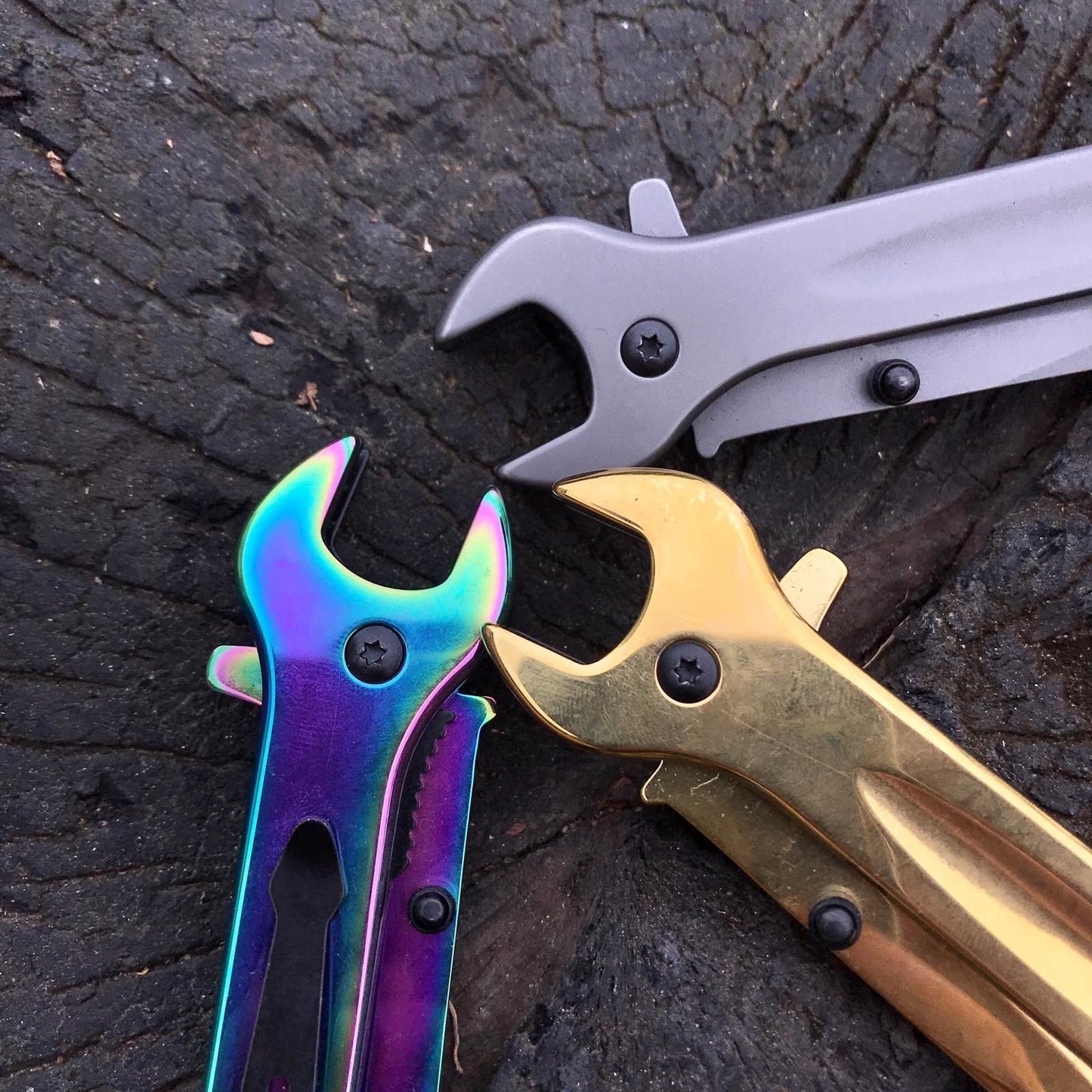 "Wrench knife" EDC folding knife daily use quality multi-blade knife blade blade thumb assist in three color selection"