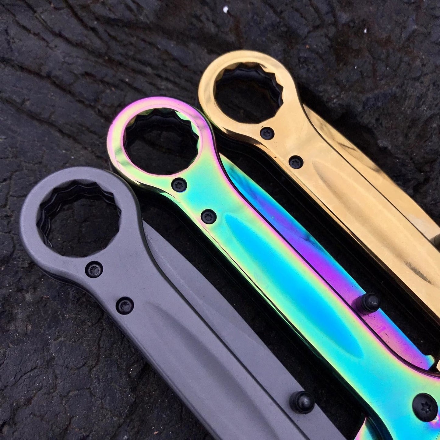 "Wrench knife" EDC folding knife daily use quality multi-blade knife blade blade thumb assist in three color selection"