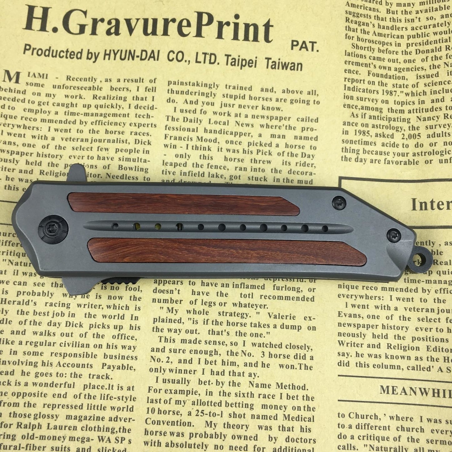 BOKE Folding hunting knife combat spring assisted 5Cr13 blade folding rescue knife EDC tool to carry with you