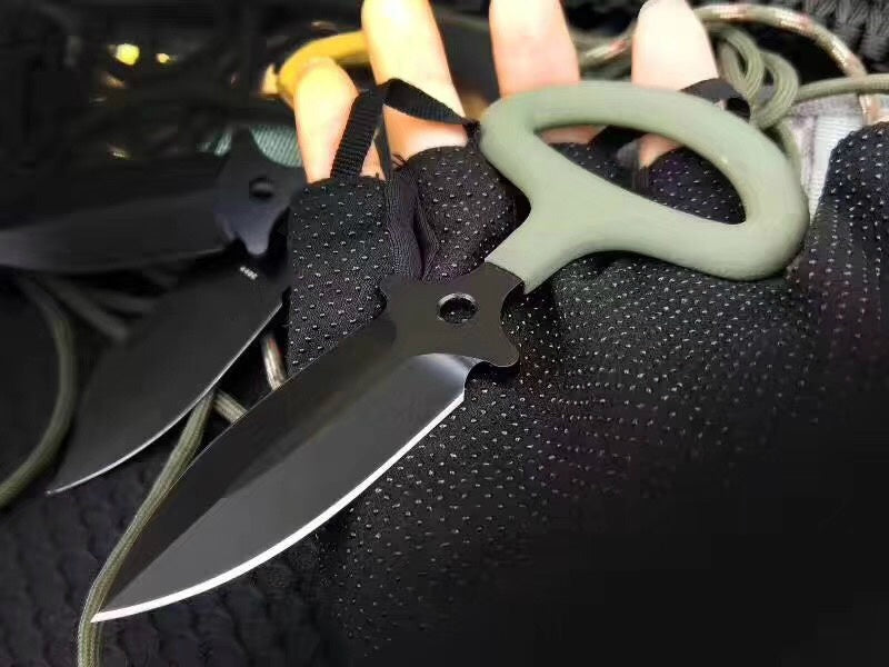 BENCHMADE Defensive fighting hand stab, push knife necklace knife hand stab pocket knife 440C mini portable knife defensive knife fixed knife