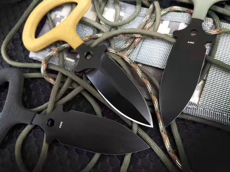 BENCHMADE Defensive fighting hand stab, push knife necklace knife hand stab pocket knife 440C mini portable knife defensive knife fixed knife