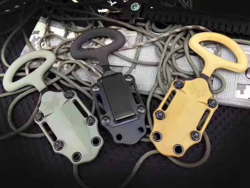 BENCHMADE Defensive fighting hand stab, push knife necklace knife hand stab pocket knife 440C mini portable knife defensive knife fixed knife