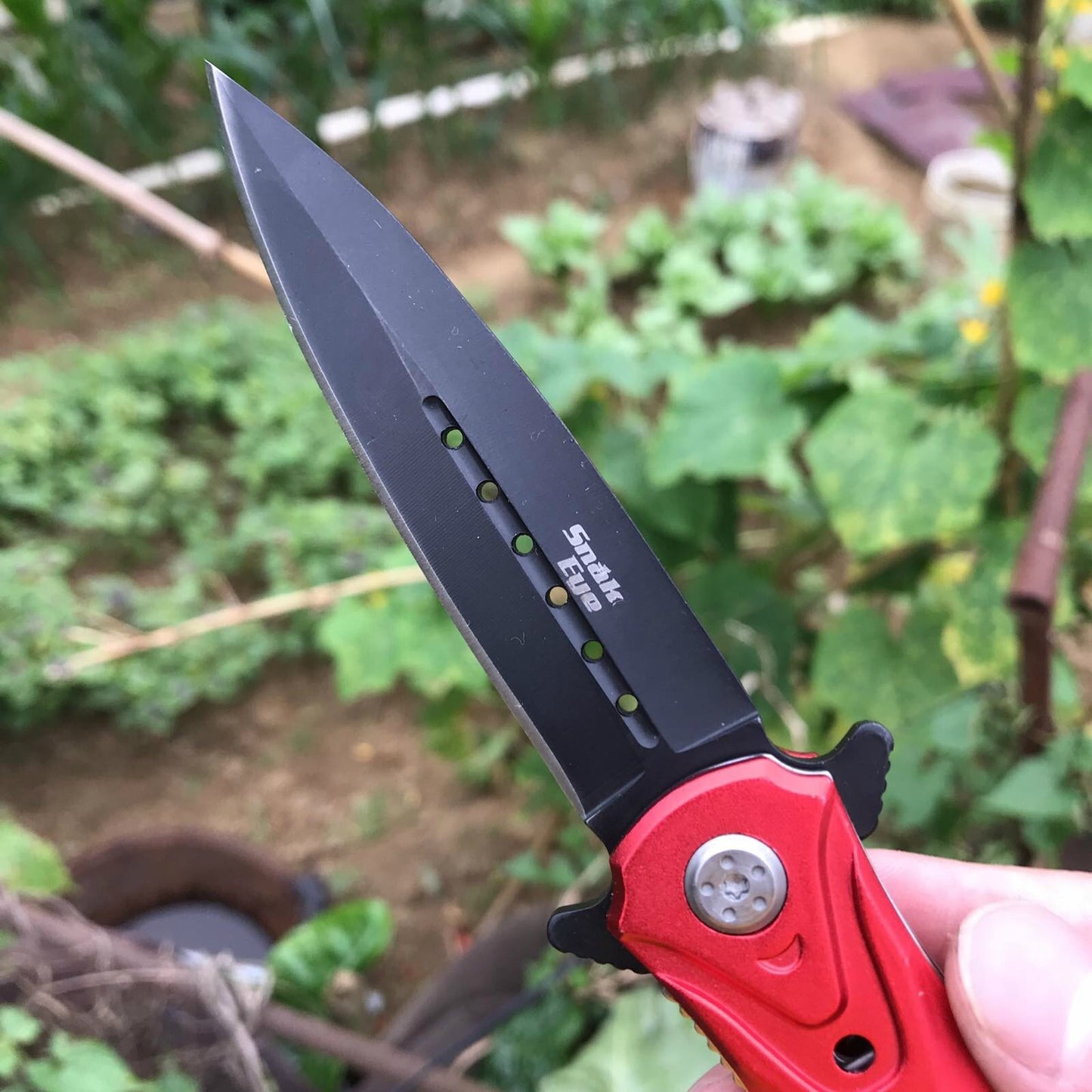 8-inch 440 stainless steel blade with all-aluminum handle survival knife for outdoor tactical rescue tool folding hunt