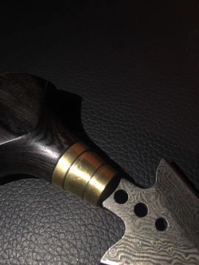 Push knife hand stab pocket knife arrowhead hand stab mini portable knife defensive knife fixed knife collection carry with you