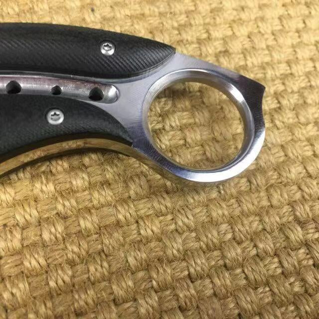 Claw knife tactical fixed blade 8Cr18Mov knife counterattack knife survival equipment hunting knife camping tool steel integrated handle +G10