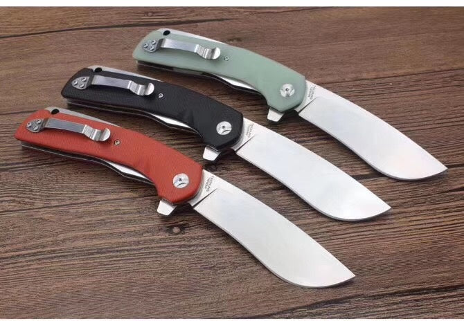 Spyderco New hot selling high hardness knives outdoor folding knife G10 handle portable outdoor survival camping self-defense knife spring assisted operation